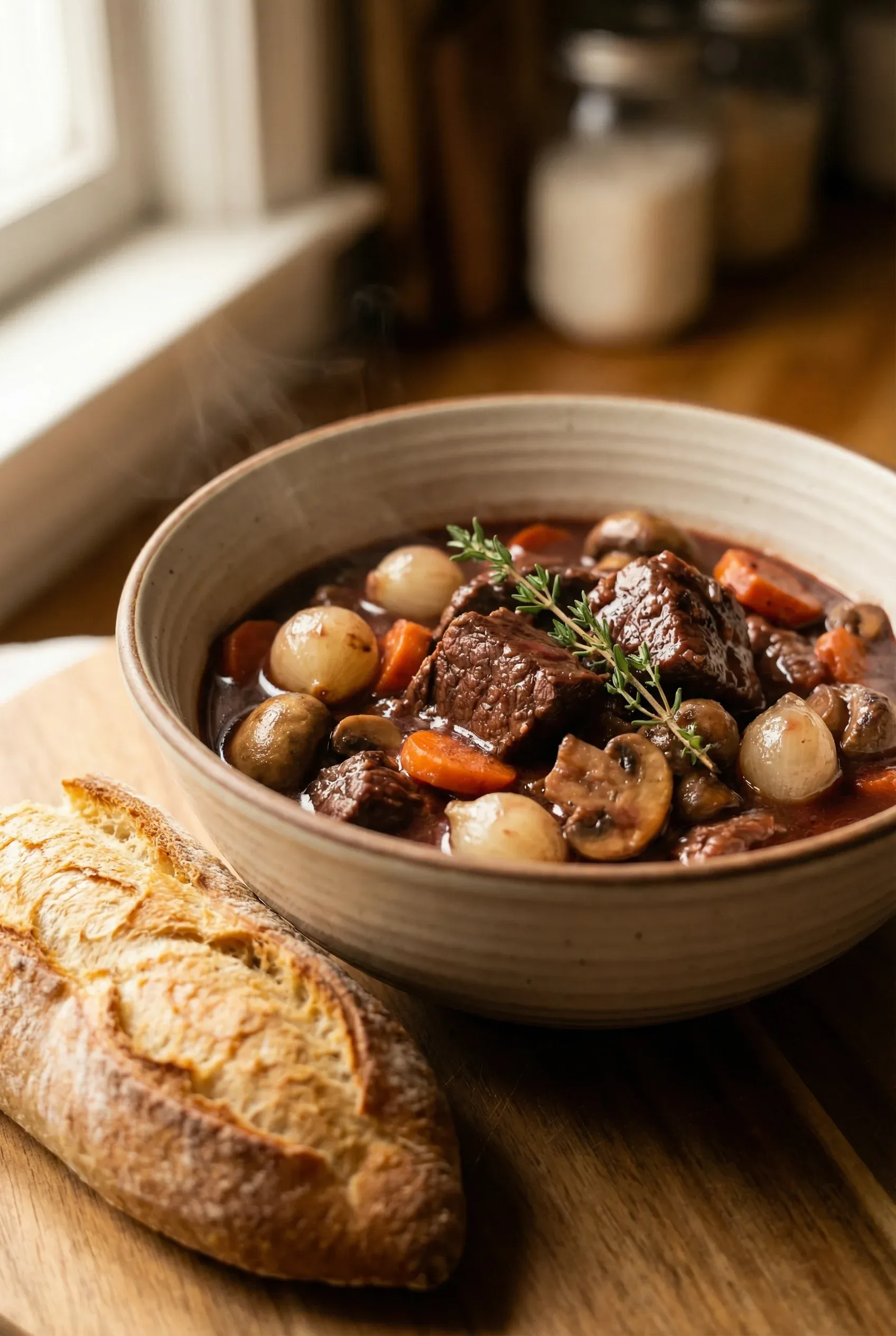 Slow Cooker Beef Bourguignon